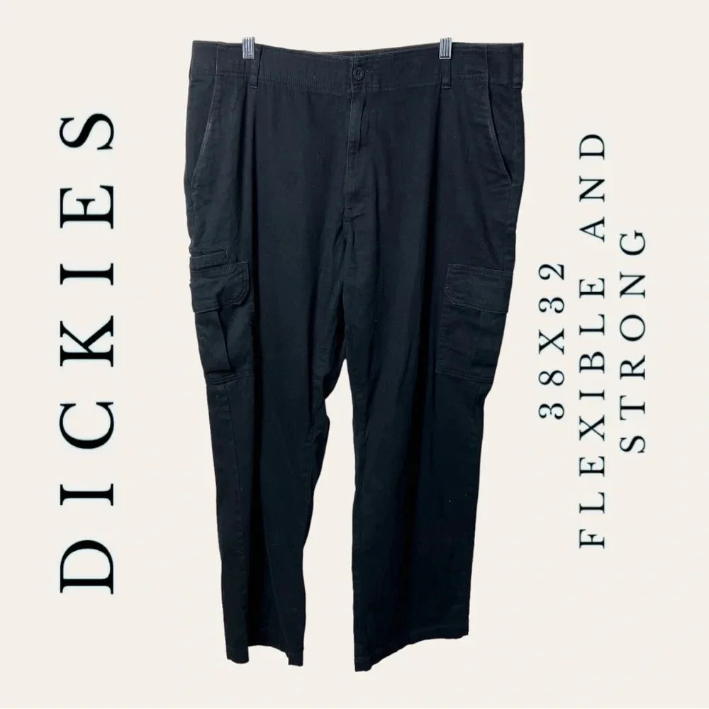 0360W. MEN’S‎ DICKIES WORKWEAR CARGO FLEXIBLE AND DURABLE PANTS SIZE 38X32
